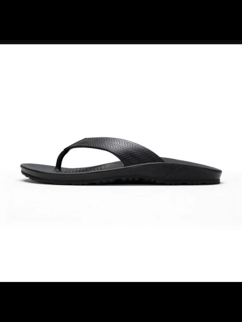 Okabashi Surf Flip Flop Sandals Black Sz Large (Mens' 7.5-8.5, Womens' 9.5-10.5)